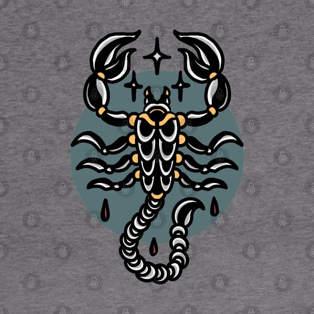 Scorpion tattoo t-Shirt by donipacoceng